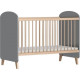 DREAM GRIS Chambre bébé complete : Lit, commode a langer et armoire