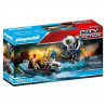 PLAYMOBIL - 70782 - Policier avec réacteur dorsal et canoë
