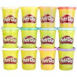 PLAY-DOH - 12 Pots - Pâte a modeler - Couleurs Ete - 112 g chacun