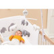 NATTOU Mobile musicale qui tourneTembo - 37 x 31 cm - 50% coton 50% polyester, potence en plastique