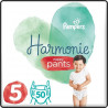 PAMPERS 50 Couches-Culottes Harmonie Nappy Pants Taille 5