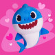 Baby Shark - Peluche Musicale Bleue - 30 cm