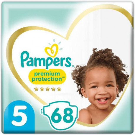 PAMPERS 34 Couches Premium Protection Taille 5