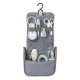 BÉABA Trousse de toilette nomade bébé, 9 accessoires, Green blue