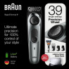 Braun BT7220 Tondeuse multi-usages - bouton de précision avec 39 réglages de longueur - lames affûtées inusables