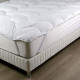 Sur-matelas 160x200 - Fibre creuse siliconnée 500 gr/m² - Fabrication française - TOPIOL by DODO