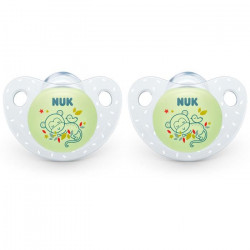 NUK 2 Sucettes SERENITY+ Silicone 0-6m Phospho