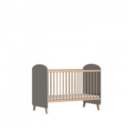 Chambre bébé DREAM DUO GRIS Lit et commode a langer