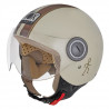 NOX Casque jet N210 - Marron mat