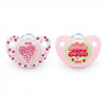 NUK 2 Sucettes DAY & NIGHT Silicone 6-18m DUO