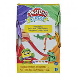 Play-Doh  4 pots de Pate A Modeler Elastix - 56g chacun modele aléatoire