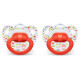 NUK 2 Sucettes CLASSIC Silicone 18-36m