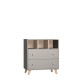 Chambre bébé DREAM DUO GRIS Lit et commode a langer