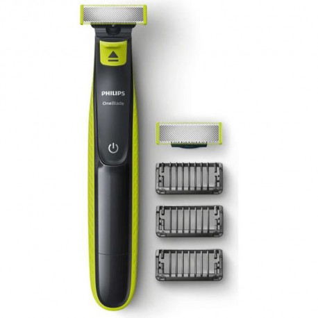 PHILIPS QP2520/30 - Rasoir/Tondeuse OneBlade + 1 lame de rechange + 3 sabots barbe - Sans fil