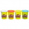 PLAY-DOH - Pack de 4 couleurs classiques atoxiques pour enfants a partir de 2 ans - Pots de 112 g