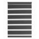 MADECOSTORE Store Enrouleur Jour Nuit Sans Perçage Chaînette Coordonnée - Gris anthracite - L75 x H190cm