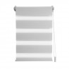 DOMDECO Store jour et nuit sans perçage - Gris clair - 52x190 cm