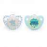 NUK 2 Sucettes DAY & NIGHT Silicone 6-18m DUO