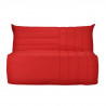 COMFORT BULTEX Banquette BZ 3 places - Tissu rougeL 142 x P 101 cm - BECCI