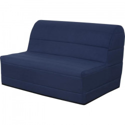 Banquette BZ 140x190 - Tissu bleu marine - MELISSA