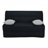 Joe Banquette BZ GEOMETRICO - Tissu noir - L 143 x P 101 x H 95 cm