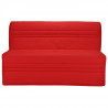 JOÉ Banquette BZ 3 places - Tissu rouge - Contemporain - L 143 x P 97 cm