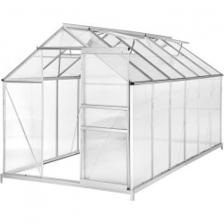 BEAU RIVAGE Serre de jardin polycarbonate 7 m²