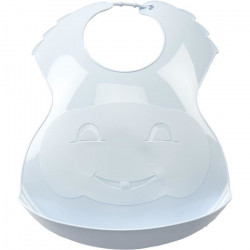 THERMOBABY Bavoir semi-rigide - Fleur bleue