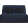 SIMMONS Banquette Simmons Slyde - Tissu Gris + 2 coussins noir - L 145 x P 103 x H 89 cm - VANDA - Made in France