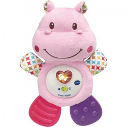 VTECH BABY - Hochet Croc'Hippo - Peluche Texturée Rose