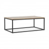 Table basse en placage chene - Métal et bois - L 110 x P 60 x H 40 cm - VANCOUVER