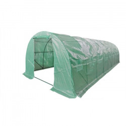 Serre de Jardin tunnel - 24 m2 - Toile en polyéthylene 140g & tube acier diam 18mm