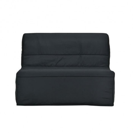 Banquette BZ - Tissu Noir - L 122 x P 101 x P 95 cm - EVA