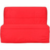 Banquette BZ - Tissu Rouge - L 122 x P 101 x P 95 cm - EVA