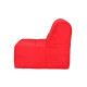 Banquette BZ - Tissu Rouge - L 122 x P 101 x P 95 cm - EVA