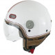 CGM casque jet 109V Globo Vintage blanc rouge