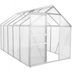 BEAU RIVAGE Serre de jardin polycarbonate 5,9 m²