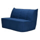 COMFORT BULTEX Banquette BZ 3 places - Tissu Marine - Made in France - L 143 x P 101 x P 95 cm - SANNA