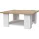 PILVI Table basse - Blanc et chene sonoma - L 67 x P 67 x H 31 cm