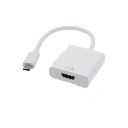 APM Adaptateur USB 3.1 Type-C/HDMI - Mâle/Femelle - Blanc