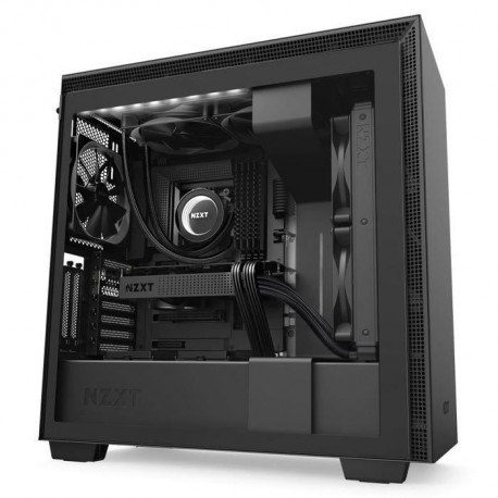 NZXT BOITIER PC H710i - Rétroéclairage RGB - Noir - Verre trempé - Format ATX (CA-H710i-B1)
