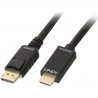 LINDY Câble DisplayPort vers HDMI 4K30 (DP:passif) - 2m
