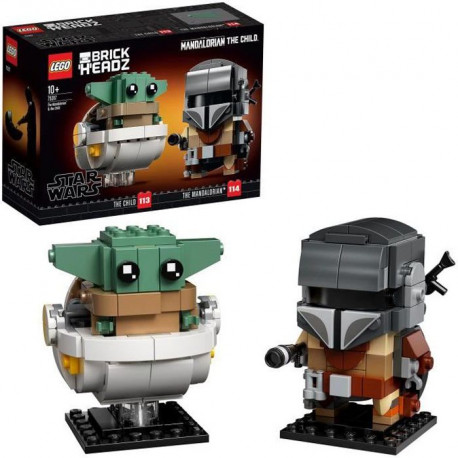 LEGO BrickHeadz Star Wars 75317 - Le Mandalorien et l'Enfant - Mandalorian & The Child