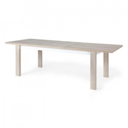 GAMI - Table avec allonge - Décor chene - L 180/240 x P 90 x H 70 cm - Made in France - OLERON