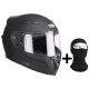 CGM casque intégral 307A Valencia Evo noir mat + cagoule