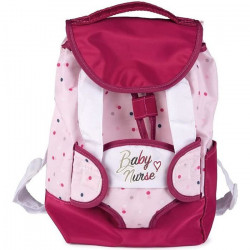 Smoby - Baby Nurse - Sac a Dos - Porte-Bébé + Porte-Biberon intégré - Pour Poupons et Poupées - Sangles Réglables