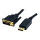 Câble adaptateur DisplayPort vers DVI de 1,8 m - Câble adaptateur DP vers DVI de 1,8 m - Convertisseur DP - 1920 x 1200 - DP2…