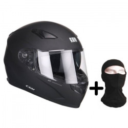 CGM Casque intégral 317A Liverpool + Cagoule - Homme - Noir mat