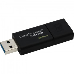 KINGSTON - DataTraveler 100G3 - Clé USB - 64Go -  USB 3.0 (DT100G3/64GB)