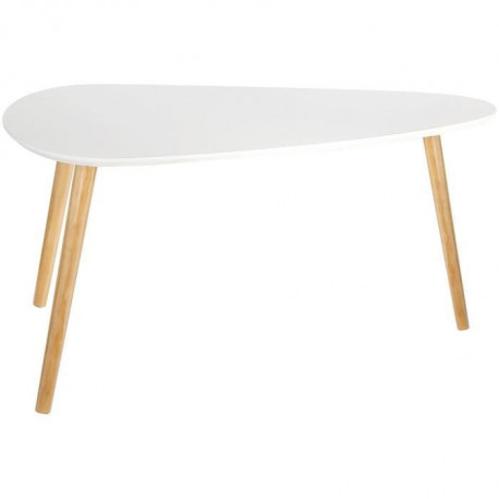 Duo Table Gigognes - Design Galet - Pin MDF - 39x120x56,3 cms